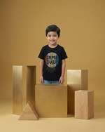 Load image into Gallery viewer, Alluring Luxe Black gel printed T-shirt