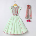 Load image into Gallery viewer, girls ethnic lehenga set for wedding celebrations