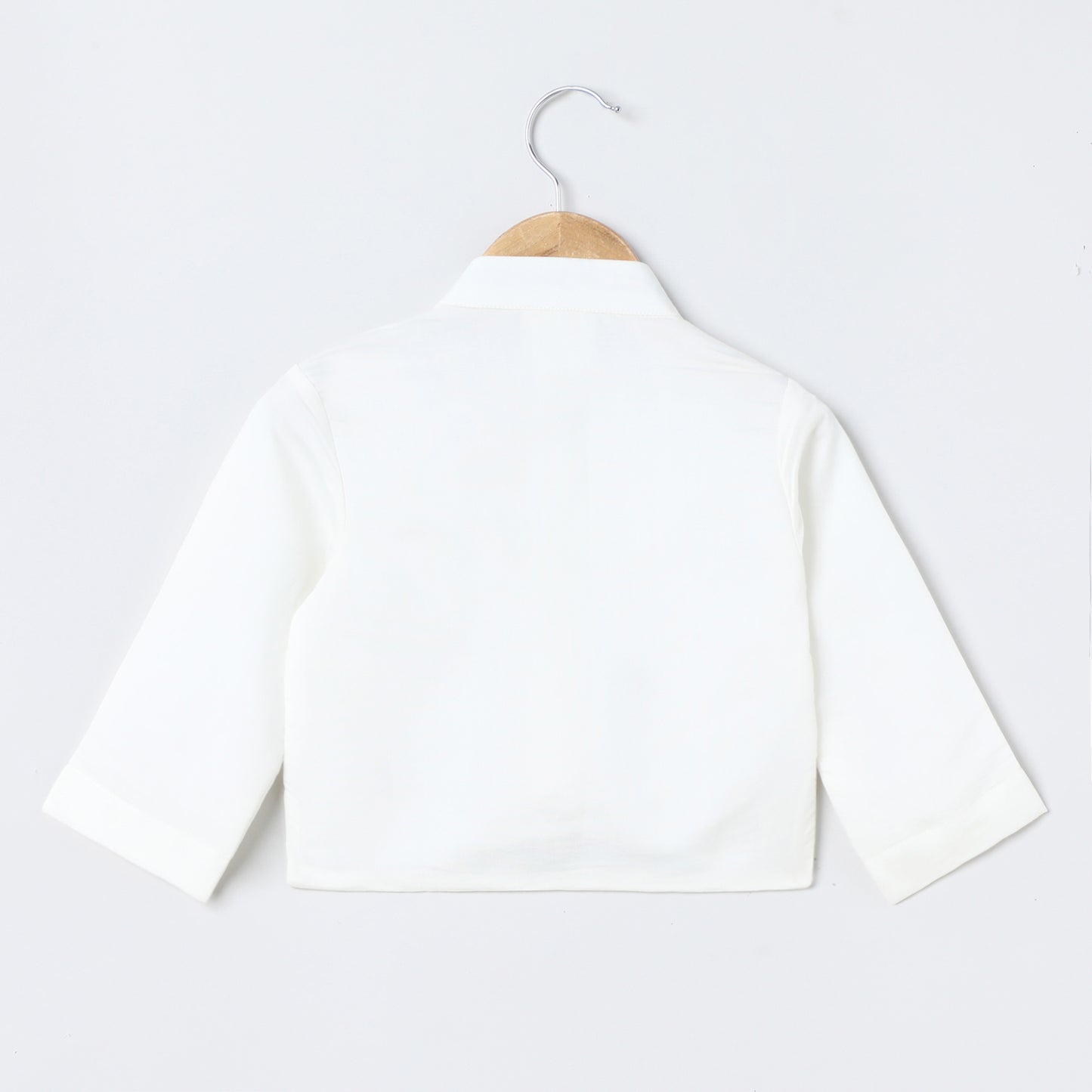 Off-White Kurta Dhoti with Pearl Embroidery