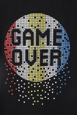 Load image into Gallery viewer, Alluring Luxe Black gel printed T-shirt - BYB PREMIUM