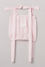 Load image into Gallery viewer, Baby Pink Cotton Girls Co-ord Set with Tie-Up Top & Flared Skirt - BYB PREMIUM