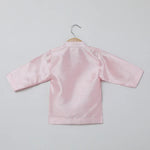 Load image into Gallery viewer, Baby Pink Raw Silk Kurta Dhoti Set for Boys with Pearl Embroidery - BYB PREMIUM
