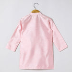 Load image into Gallery viewer, Boys Pink Kurta Pyjama with Embroidered Bandi Jacket | Festive Ethnic Set - BYB PREMIUM