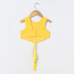 Load image into Gallery viewer, Bright Yellow chiffon hand Embroidered Lehenga Set for Girls - BYB PREMIUM