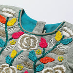 Load image into Gallery viewer, BYB PREMIUM full hand beads embroidery raw silk skirt and top - BYB PREMIUM