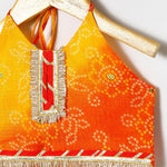 Load image into Gallery viewer, BYB PREMIUM Kota doria gota embellished strapy top skirt set - BYB PREMIUM