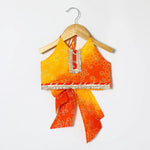 Load image into Gallery viewer, BYB PREMIUM Kota doria gota embellished strapy top skirt set - BYB PREMIUM