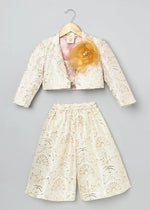 Load image into Gallery viewer, Embroidered Blazer and Culotte Set - BYB PREMIUM