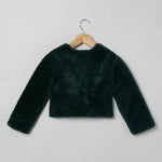Load image into Gallery viewer, Forest Green Fur Jacket - BYB PREMIUM