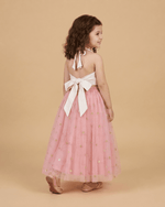 Load image into Gallery viewer, Girls Floral Embroidered Crop Top with Pink Tulle Skirt Set - BYB PREMIUM