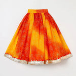 Load image into Gallery viewer, Girls Kota Doria Lehenga Set with Gota Embellished Strappy Top & Skirt - BYB PREMIUM