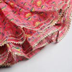 Load image into Gallery viewer, Girls Pink Floral Off - Shoulder Dhoti Set - BYB PREMIUM