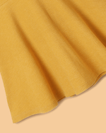 Load image into Gallery viewer, Girls Viscose Moss Dress Combo Set – Mustard Solid Dress & Embroidered Beige Dress (Pack of 2) - BYB PREMIUM