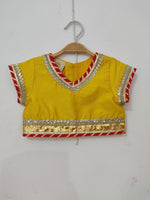 Load image into Gallery viewer, Girls Yellow Silk Top & Bandhani Lehenga Set - BYB PREMIUM
