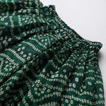 Load image into Gallery viewer, Green Kota Doria Gota Embellished Strappy Top Skirt Set - BYB PREMIUM