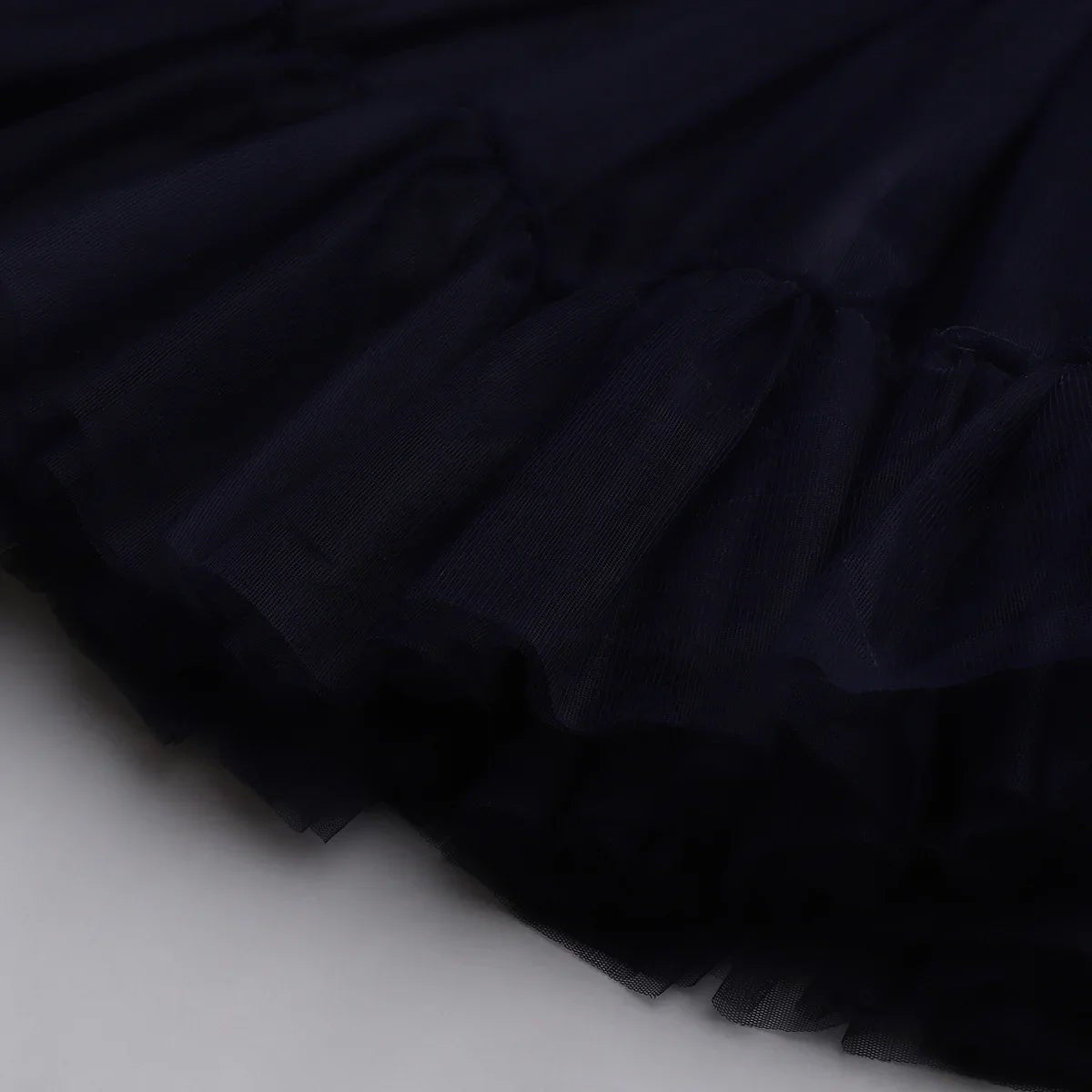 Hot pink one shoulder top & black tulle skirt set byb premium