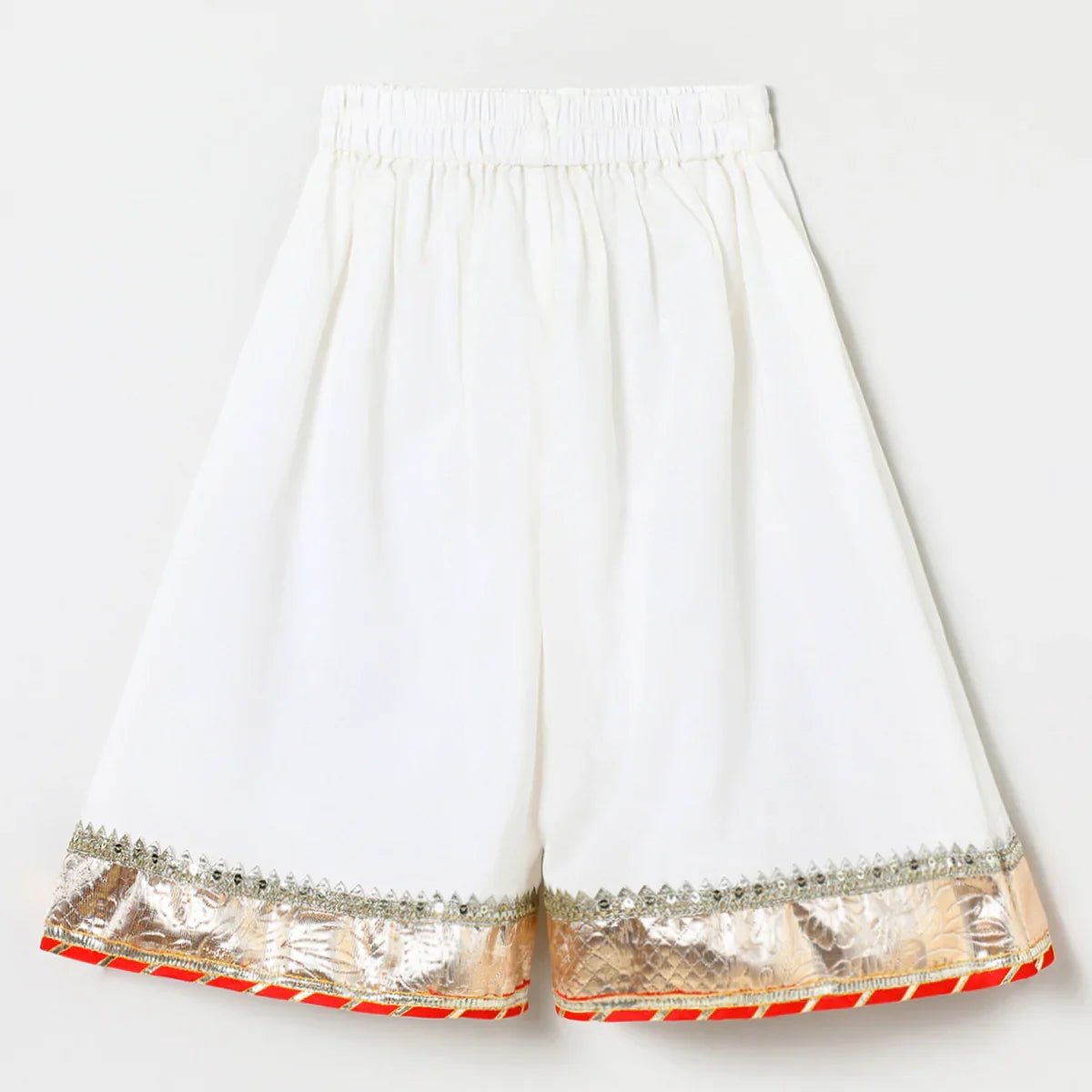 Kota Doria Peplum Top & Plazo Set with Gota Embellishment - BYB PREMIUM