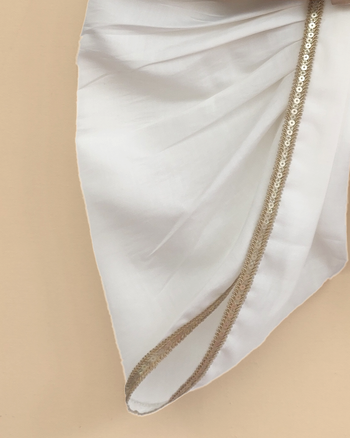 Pure silk kurta & viscose chanderi dhoti set for babies with zardozi embroidery