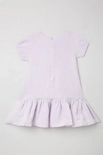 Load image into Gallery viewer, Lavender Breeze Linen Dress for Girls - BYB PREMIUM
