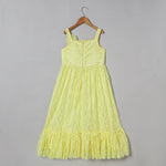 Load image into Gallery viewer, Lime Ruffle Lace Maxi Dress for Girls - BYB PREMIUM