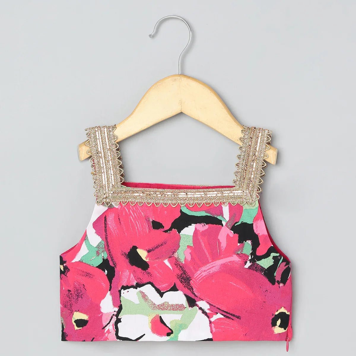 Multi - Color Floral Lehenga Set for Girls - BYB PREMIUM