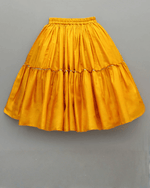 Load image into Gallery viewer, Mustard Dola Silk Hand-Embroidered Lehenga Set for Girl - BYB PREMIUM