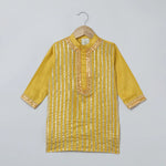 Load image into Gallery viewer, Mustard Yellow Kurta - Dhoti Set for Boys - BYB PREMIUM
