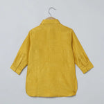 Load image into Gallery viewer, Mustard Yellow Silk Kurta - Pyjama with Embroidered Jacket - BYB PREMIUM
