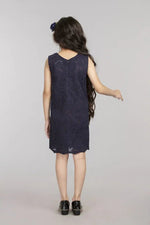 Load image into Gallery viewer, Navy Blue Lace Dress - BYB PREMIUM
