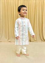 Load image into Gallery viewer, Off - white Kurta Pyjama Set - BYB PREMIUM