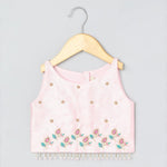 Load image into Gallery viewer, Pink Embroidered Lehenga Set for Girls - BYB PREMIUM