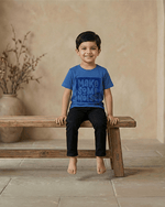 Load image into Gallery viewer, Royal Blue Cotton “Make Some Noise” Sequin T-Shirt for Boys - BYB PREMIUM