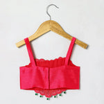 Load image into Gallery viewer, Tussar Silk Fully Hand - Embroidered Top and Skirt Set (Copy) - BYB PREMIUM