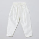 Load image into Gallery viewer, White & Baby Pink Raw Silk Kurta - Pyjama Set for Boys - BYB PREMIUM