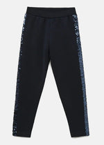 Load image into Gallery viewer, Navy Gleam Sequin Jogger - BYB PREMIUM