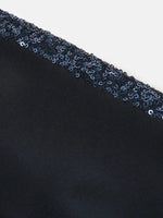 Load image into Gallery viewer, Navy Gleam Sequin Jogger - BYB PREMIUM
