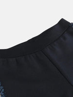 Load image into Gallery viewer, Navy Gleam Sequin Jogger - BYB PREMIUM