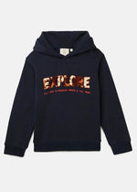 Load image into Gallery viewer, Navy Sequin Embroidered Kids Sweatshirt - BYB PREMIUM