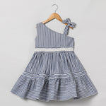 Load image into Gallery viewer, Off Shoulder Striper Dress