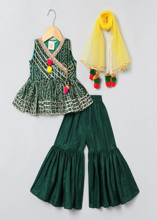 Bandhani Bloom Sharara Set