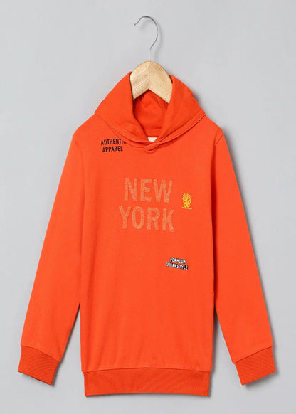 Orange Power Sequin Sweatshirt for Kids
