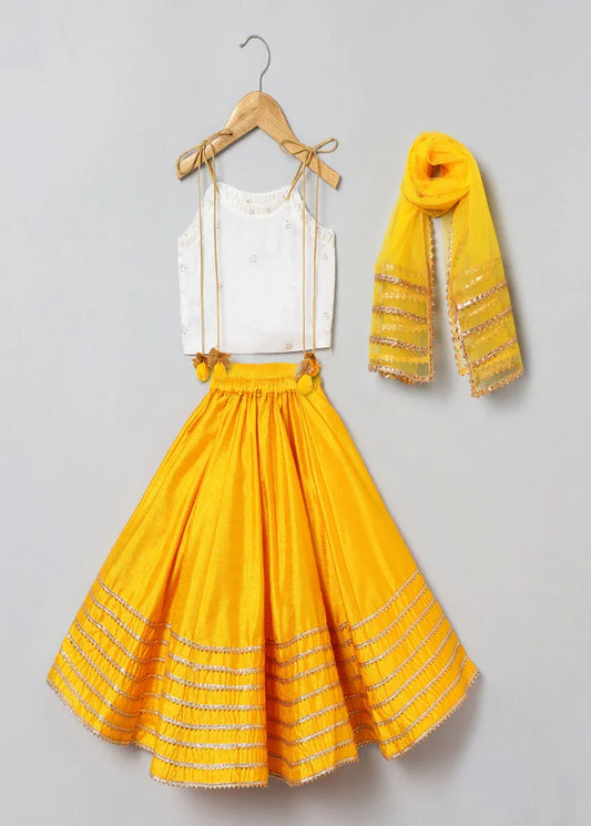 Butterfly Bloom Tissue Silk Lehenga Set