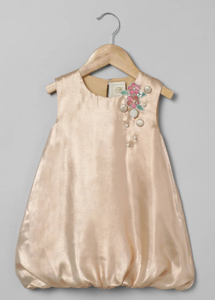 Gold Balloon Dress for Girls
