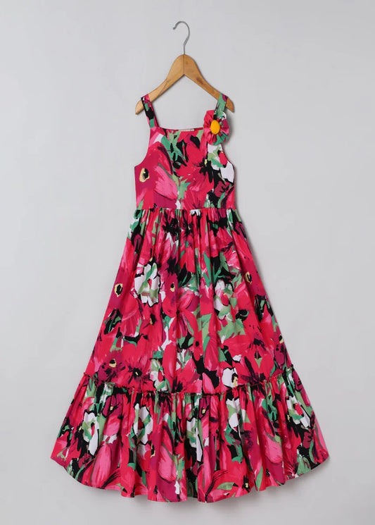 Floral Cotton Maxi Dress