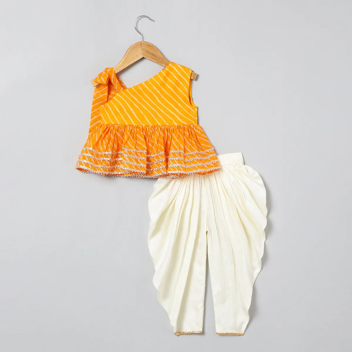 Bandhani Bloom Dhoti Set