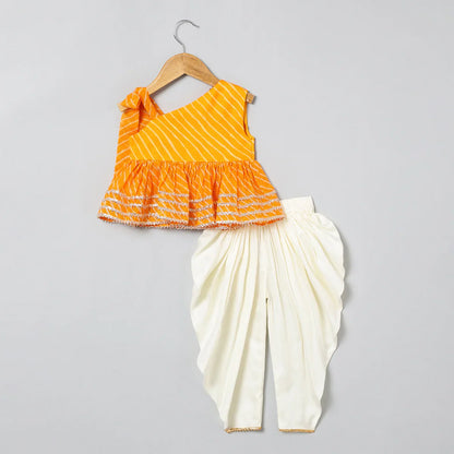 Bandhani Bloom Dhoti Set