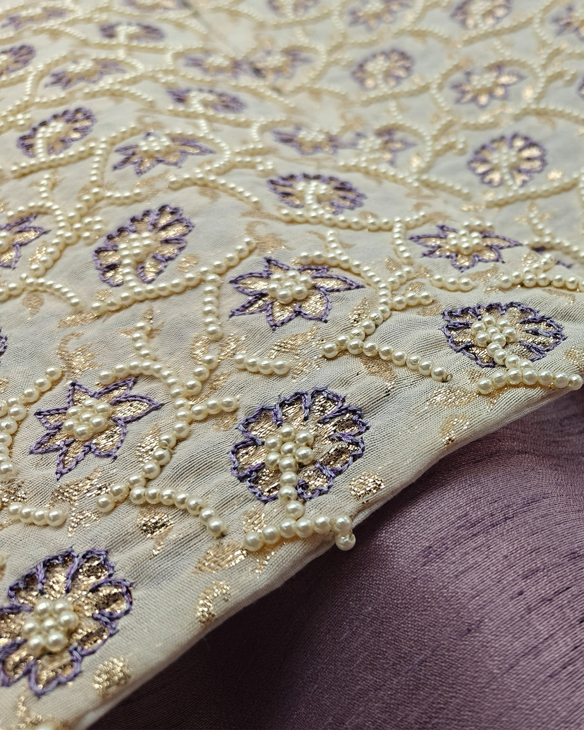 Boys lavender kurta pajama set with embroidered jacket – ethnic festive wear