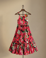 Load image into Gallery viewer, Floral Print Cotton Poplin Maxi Dress for Girls
