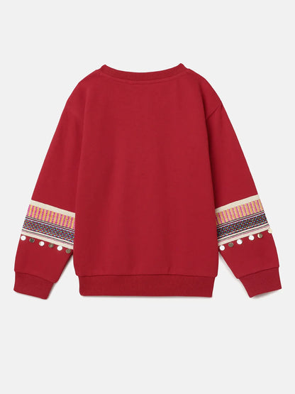 Red “YEAH!” Print Sweatshirt – Unisex