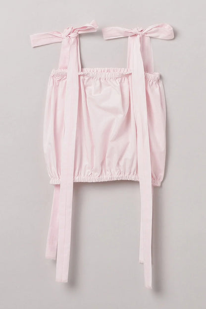 Baby Pink Strap Top & Skirt Set for Girls